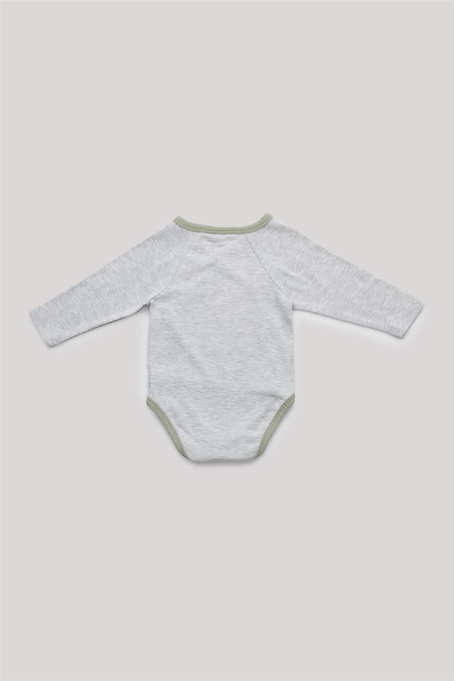 Layette Erkek Bebek Gri Zıbın görsel 2