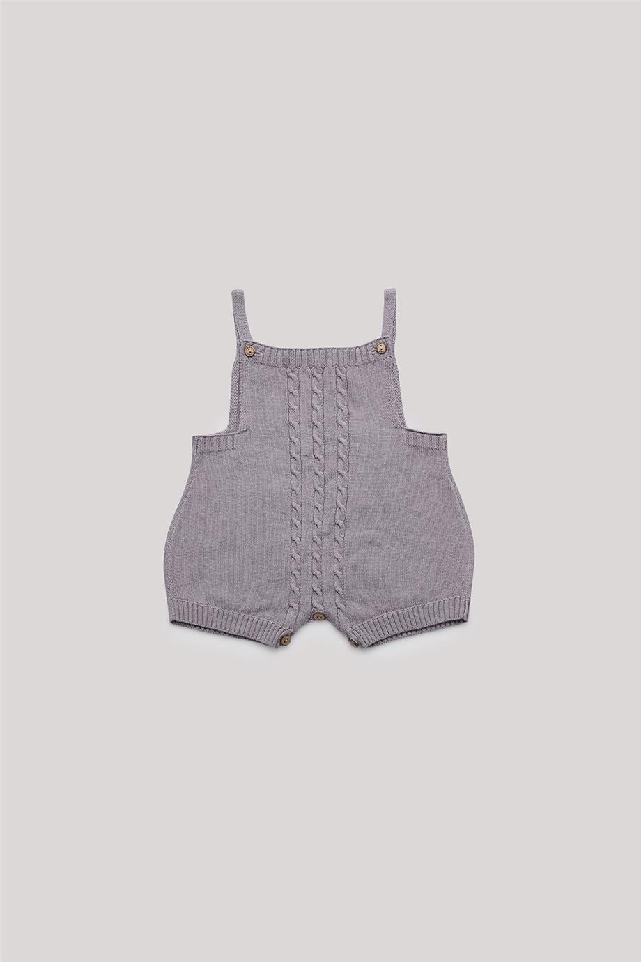 Layette Erkek Bebek Gri Tulum