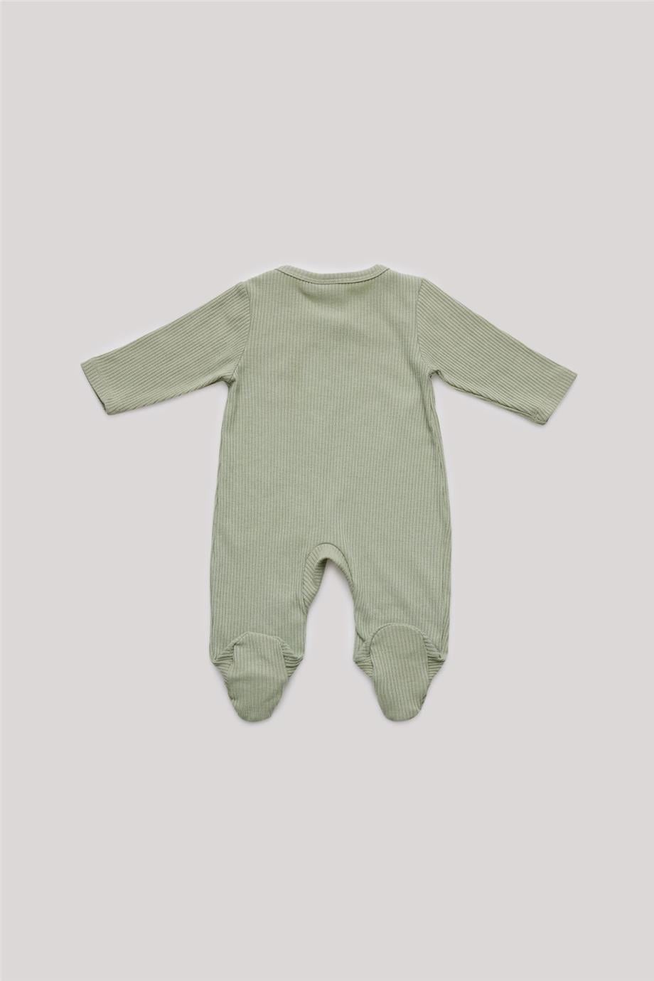 Layette Erkek Bebek Yeşil Tulum görsel 2