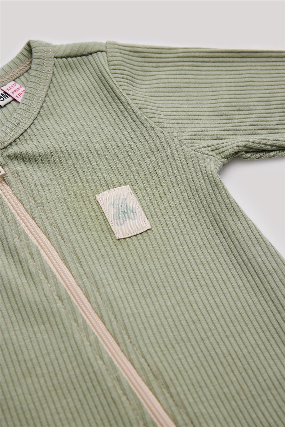 Layette Erkek Bebek Yeşil Tulum görsel 3