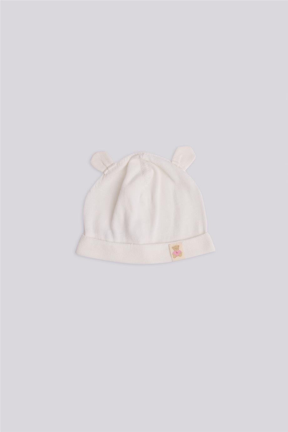 Layette Kız Bebek Beyaz Bere