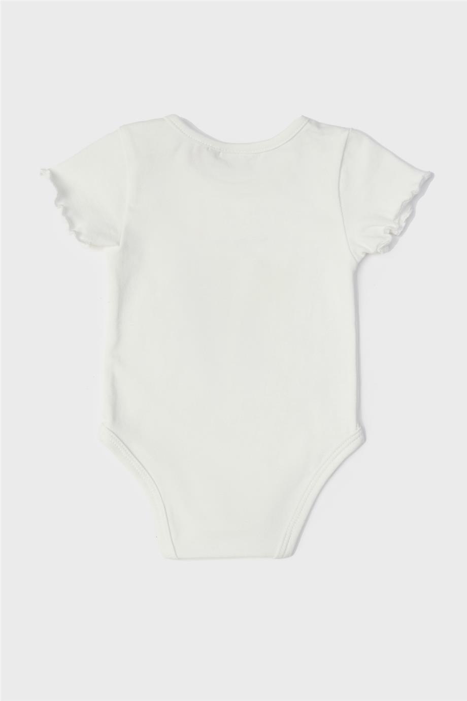 Layette Kız Bebek Beyaz Body görsel 2