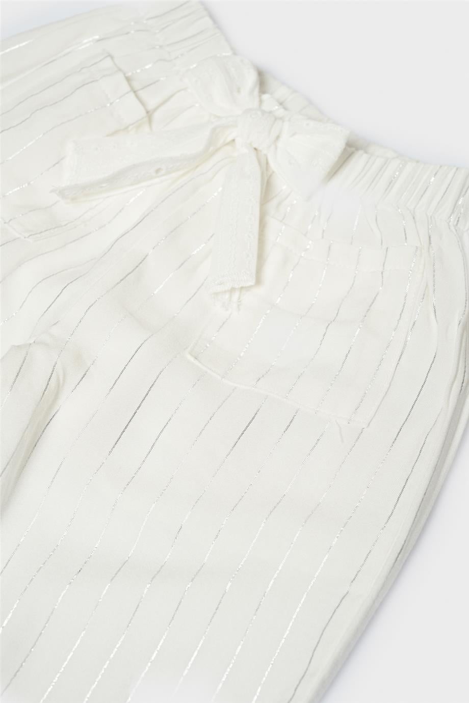Layette Kız Bebek Beyaz Eşofman Altı görsel 3