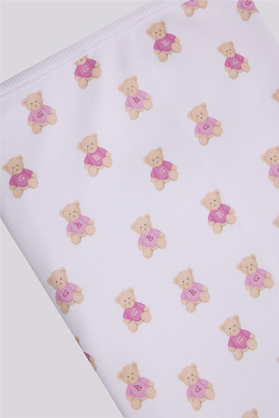 Layette Kız Bebek Desenli Battaniye görsel 2