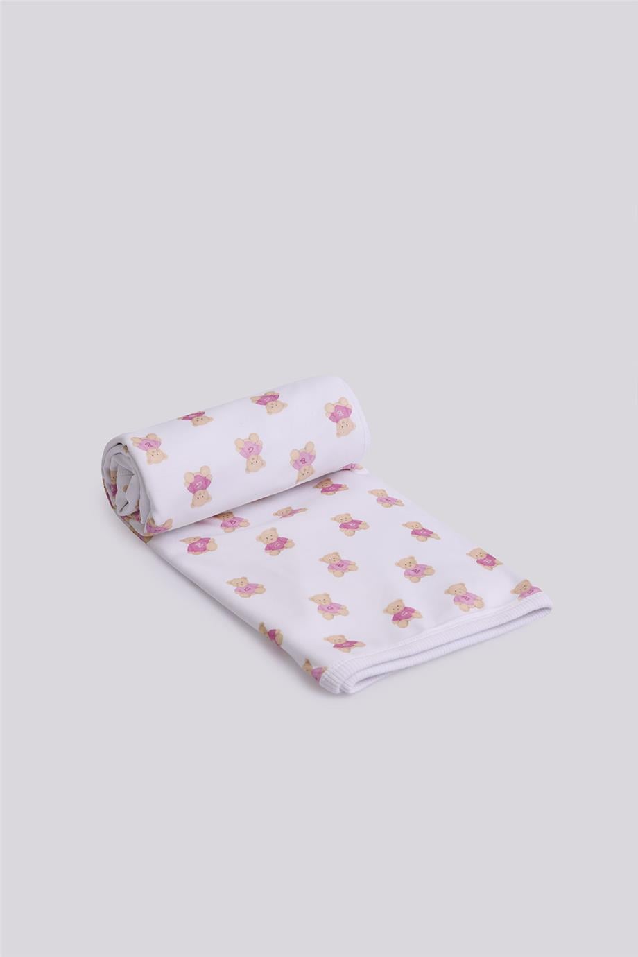 Layette Kız Bebek Desenli Battaniye görsel 3