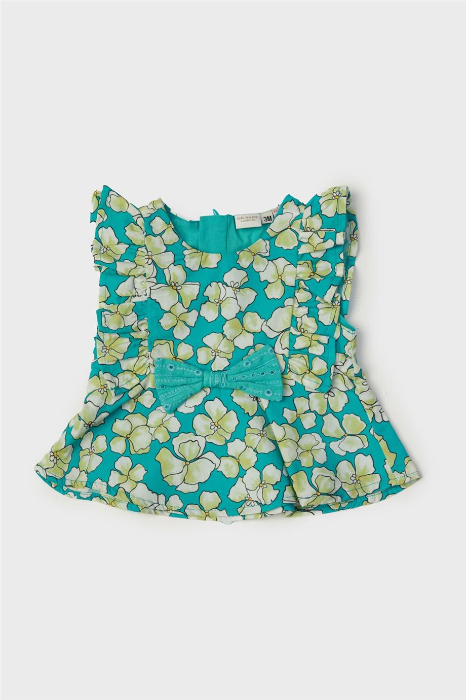 Layette Kız Bebek Desenli Bluz