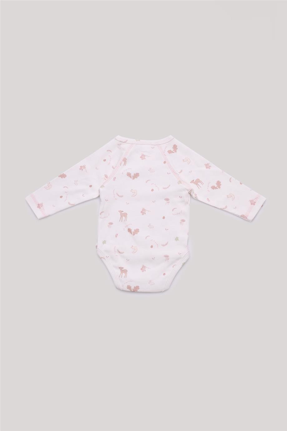 Layette Kız Bebek Desenli Body görsel 2