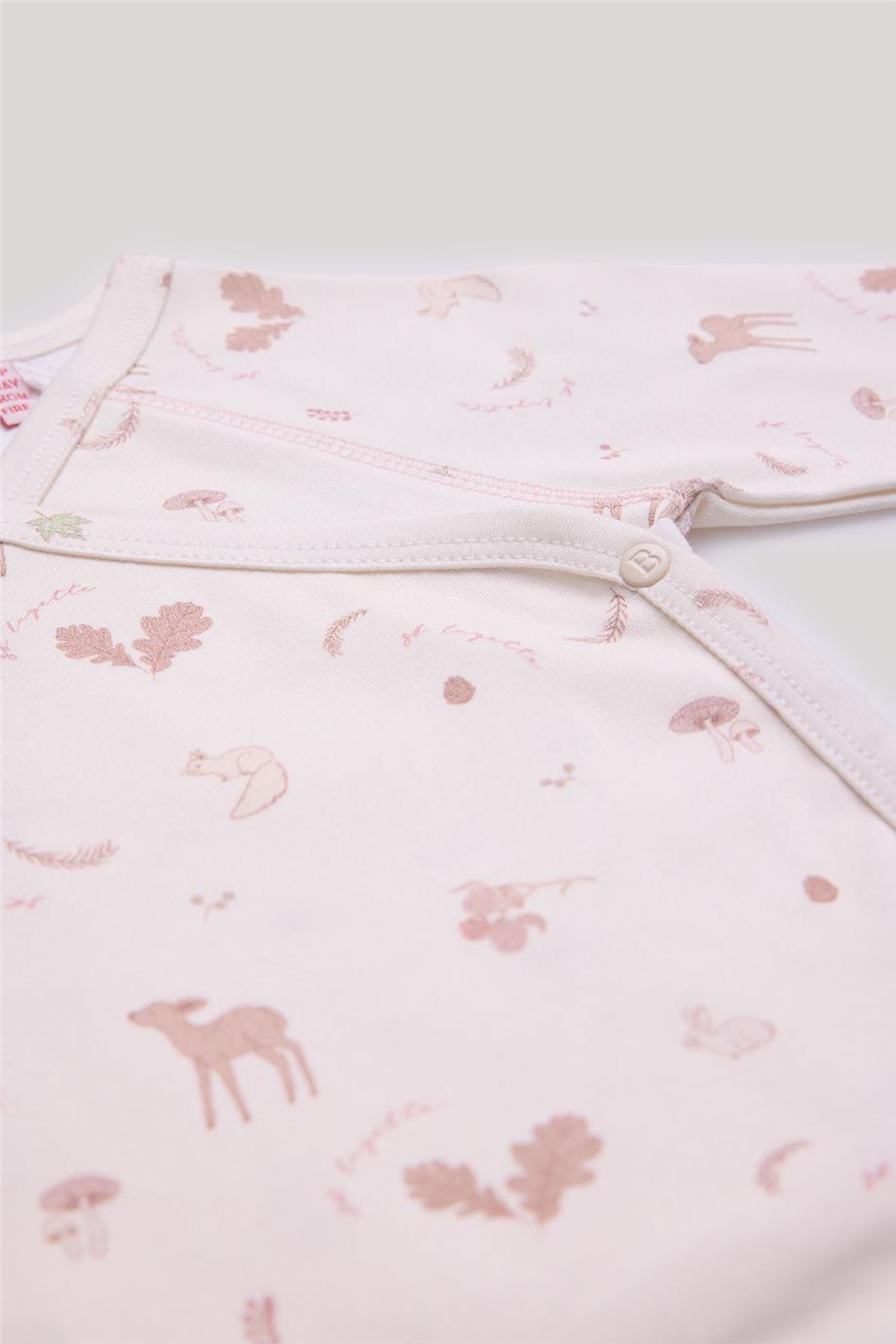 Layette Kız Bebek Desenli Body görsel 3