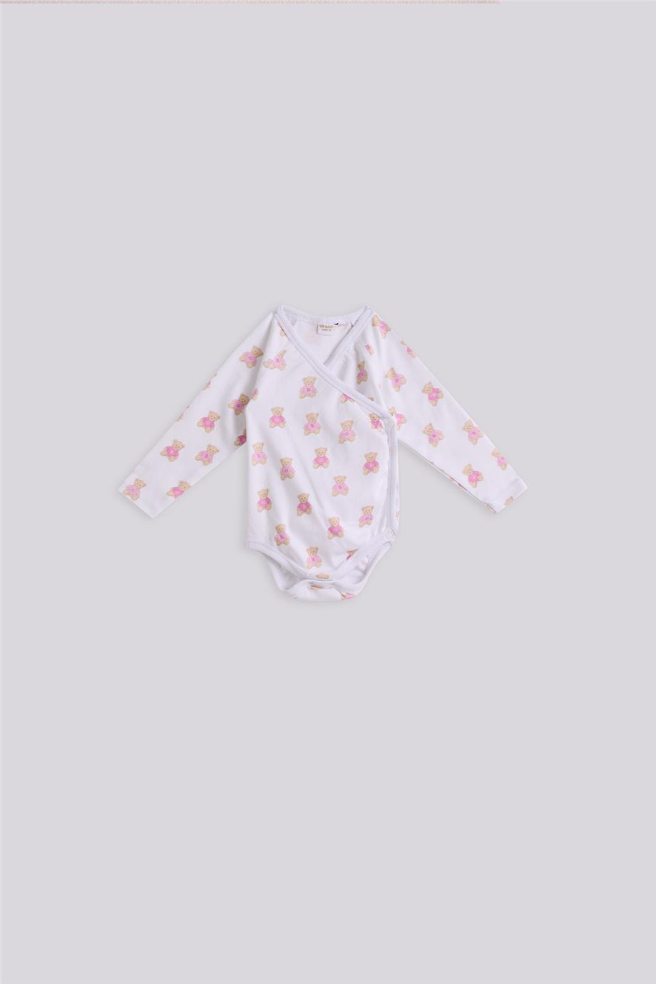 Layette Kız Bebek Desenli Body