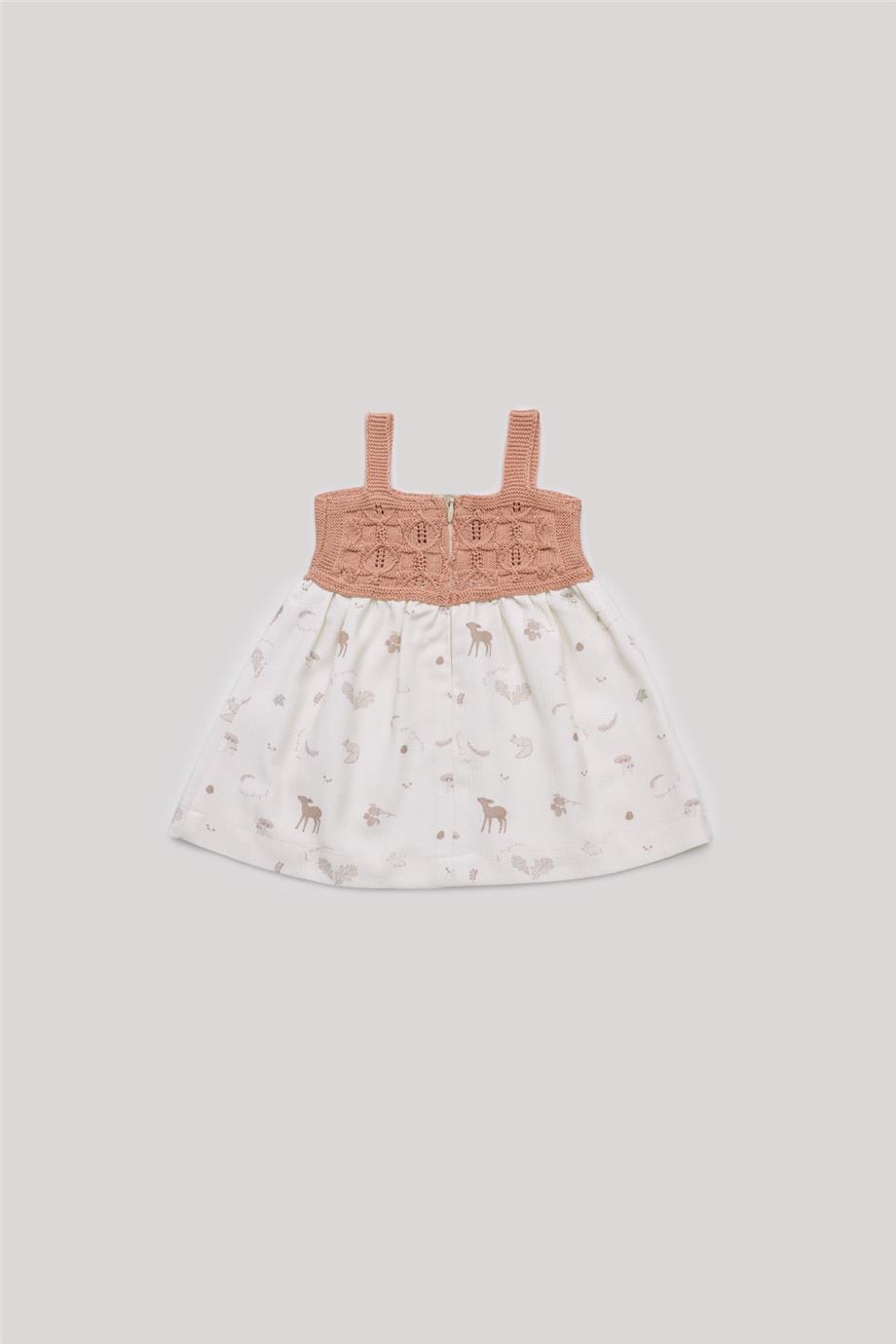 Layette Kız Bebek Desenli Elbise görsel 2