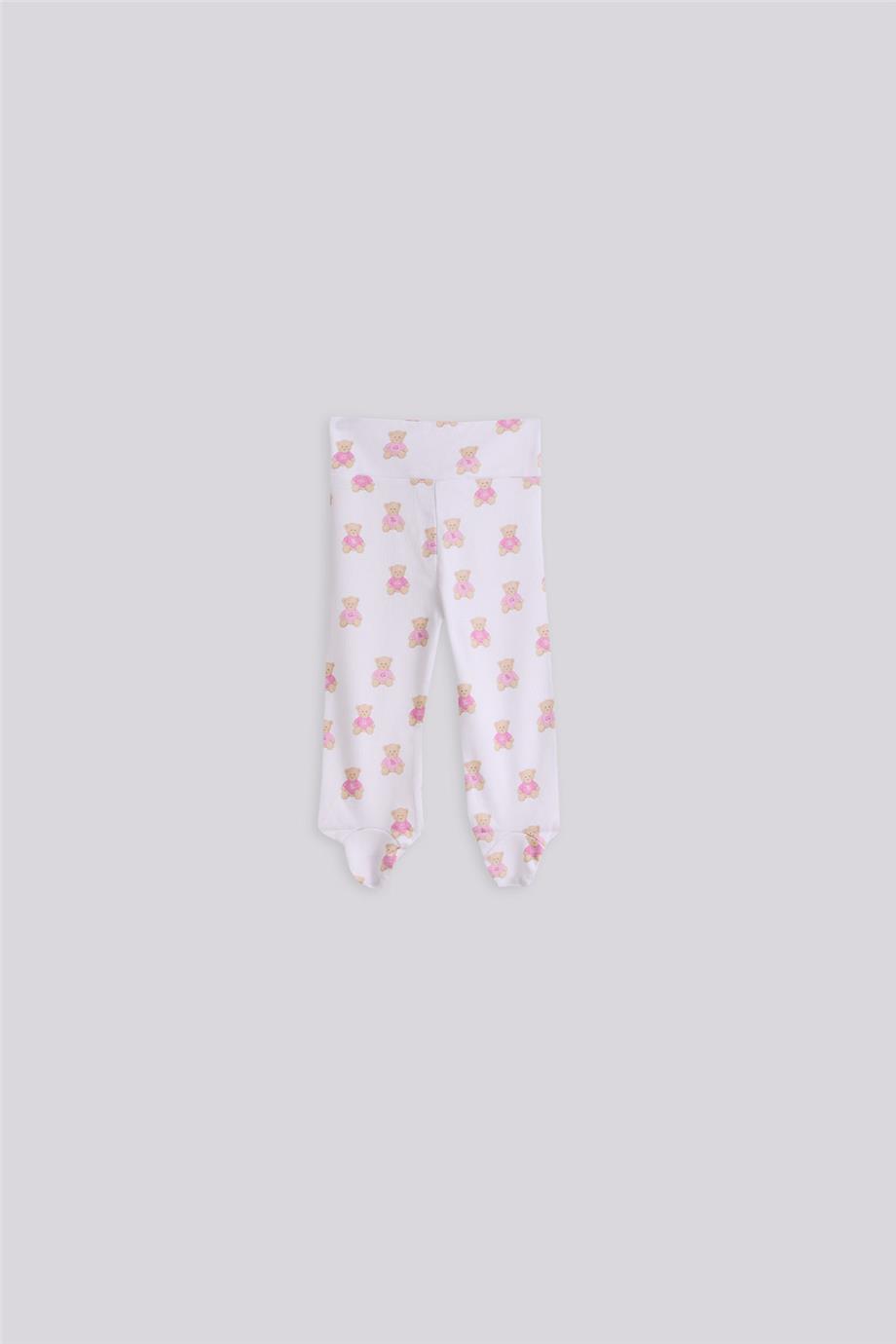 Layette Kız Bebek Desenli Eşofman Altı