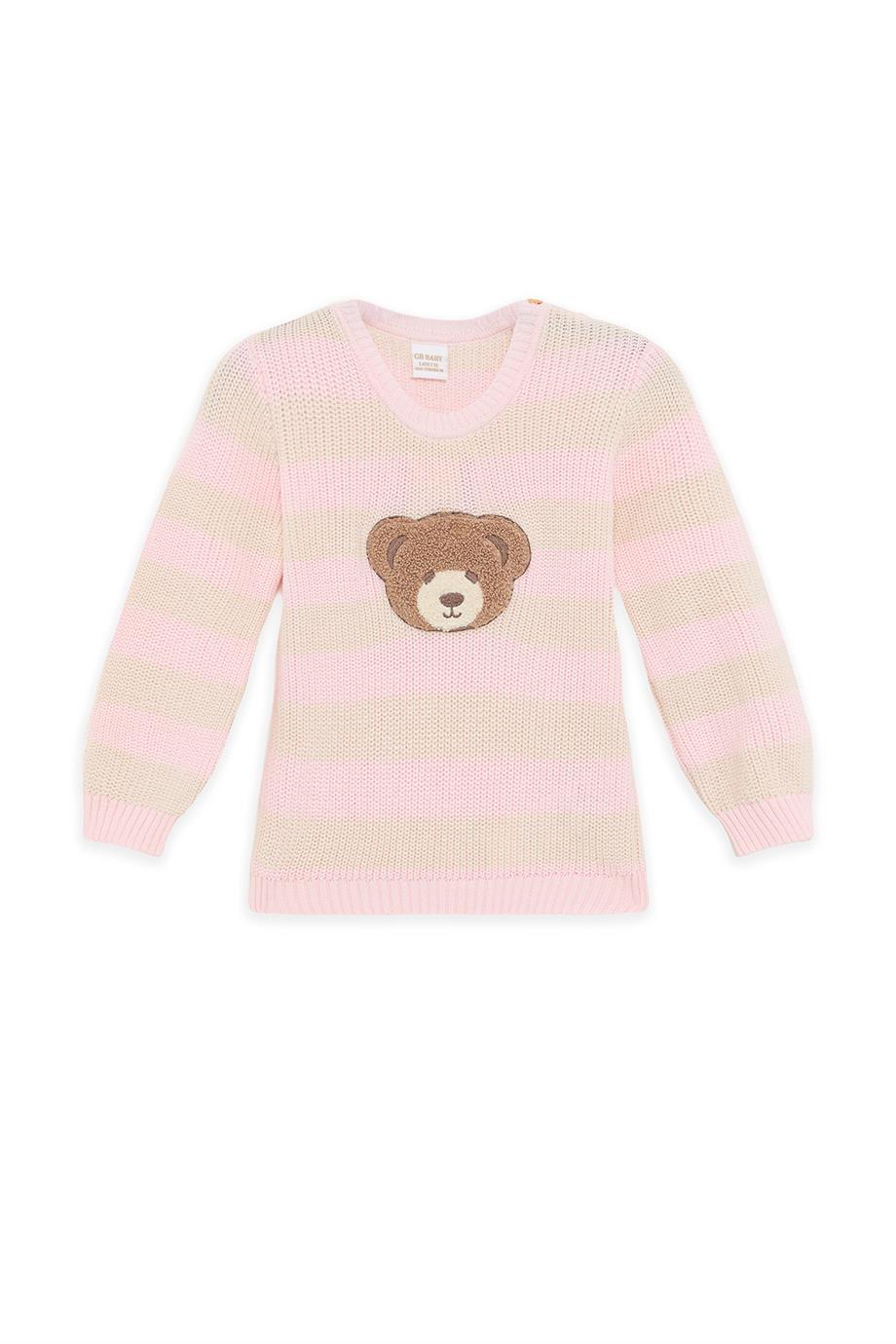Layette Kız Bebek Desenli Kazak