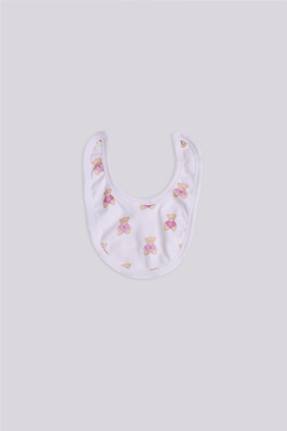 Layette Kız Bebek Desenli Önlük