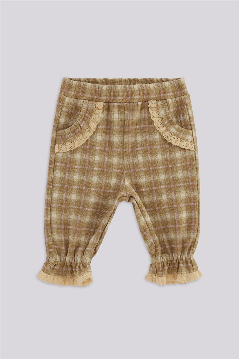 Layette Kız Bebek Desenli Pantolon
