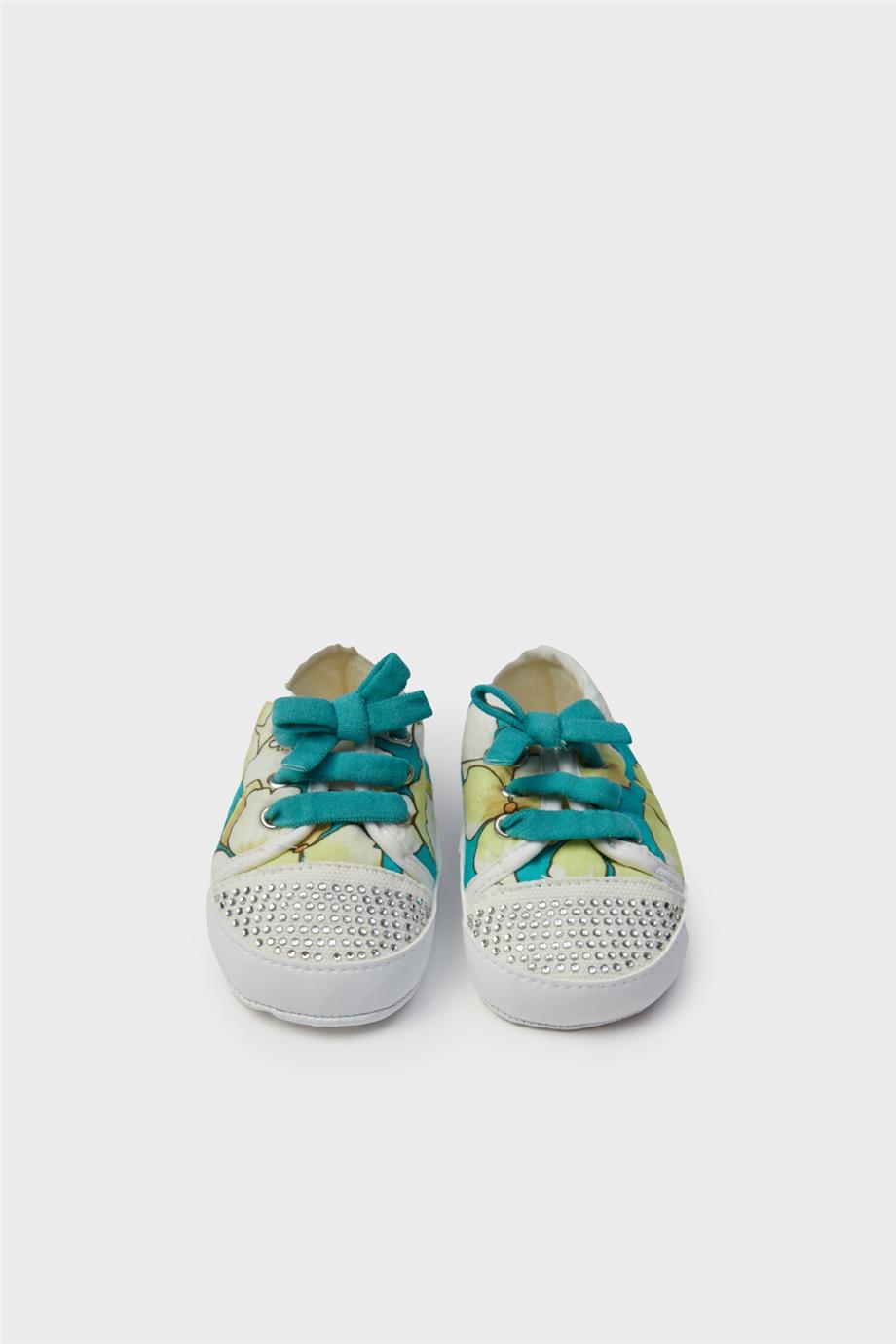 Layette Kız Bebek Desenli Patik