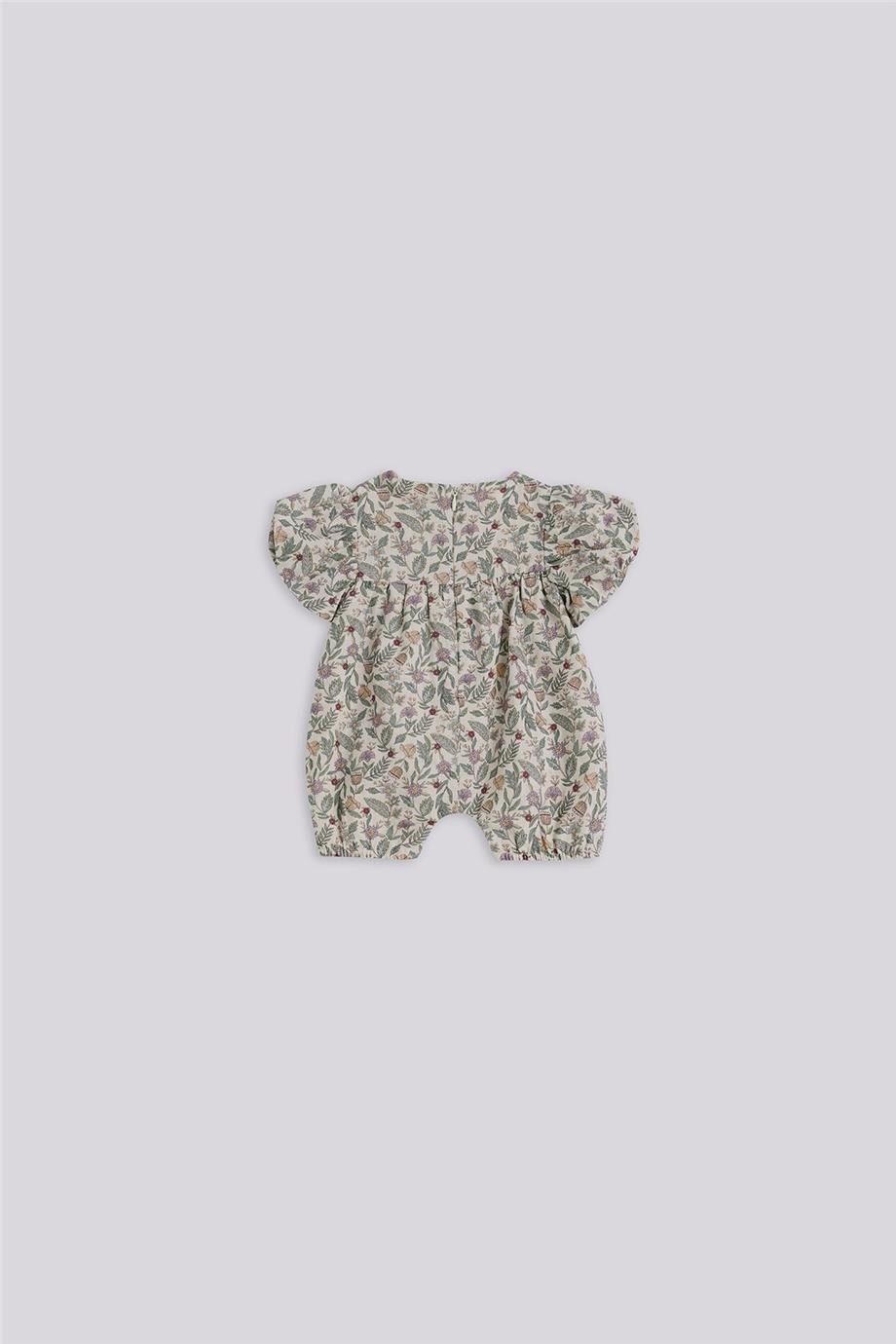 Layette Kız Bebek Desenli Tulum görsel 2