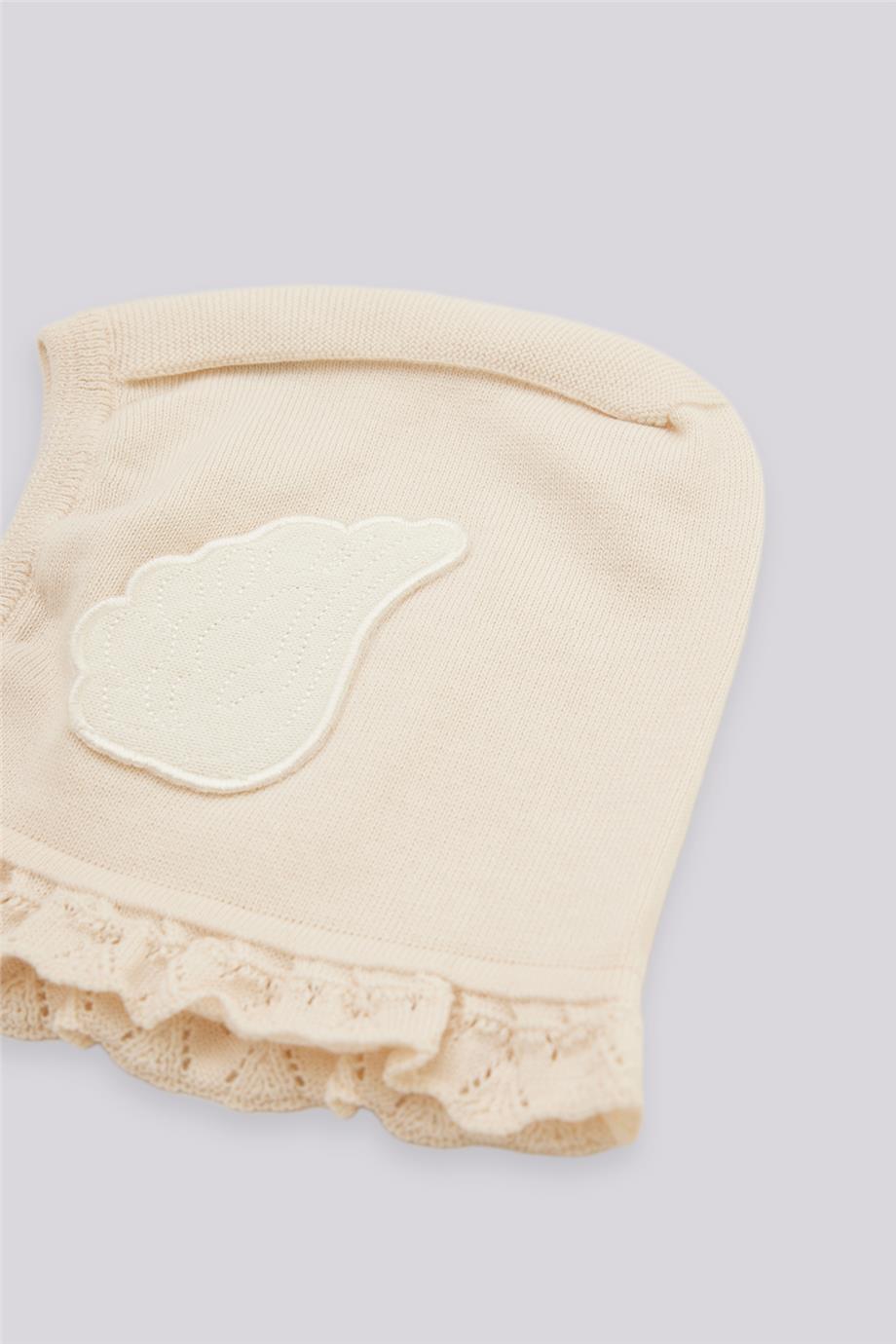 Layette Kız Bebek Ekru Bere görsel 2