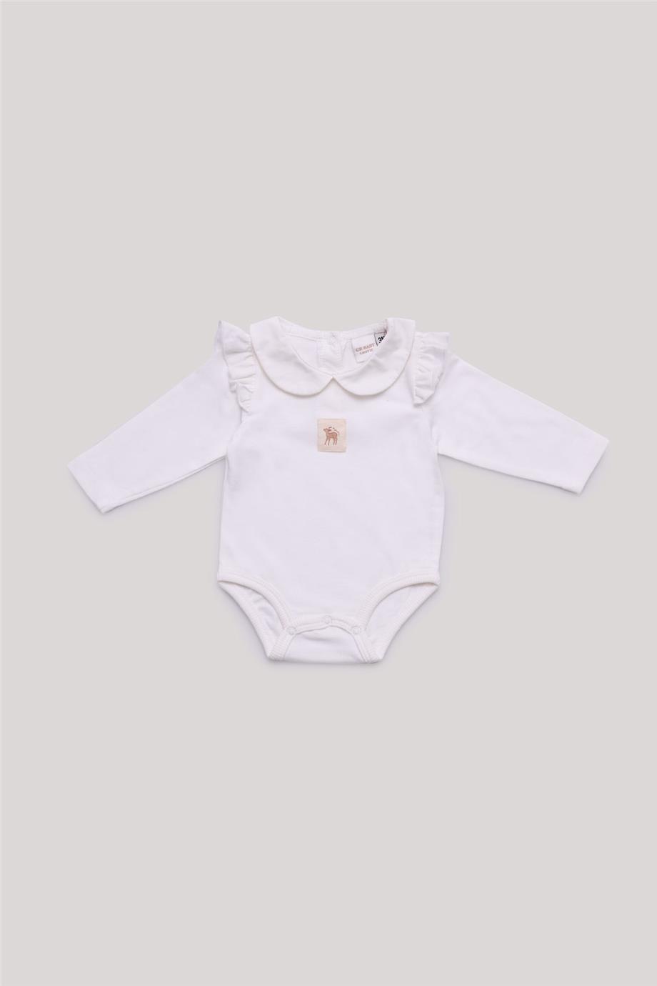 Layette Kız Bebek Ekru Body