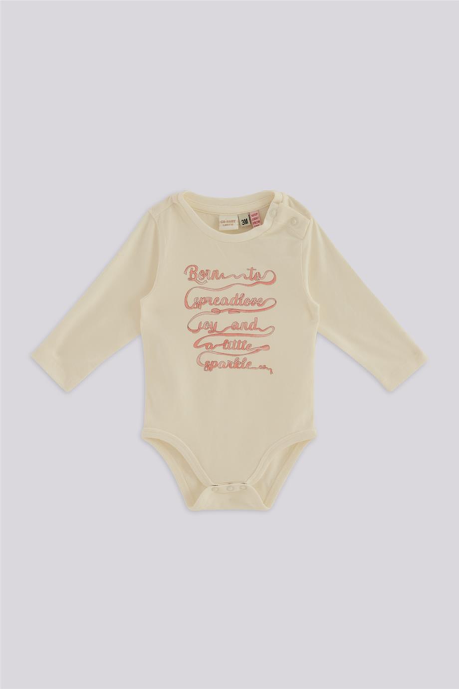 Layette Kız Bebek Ekru Body