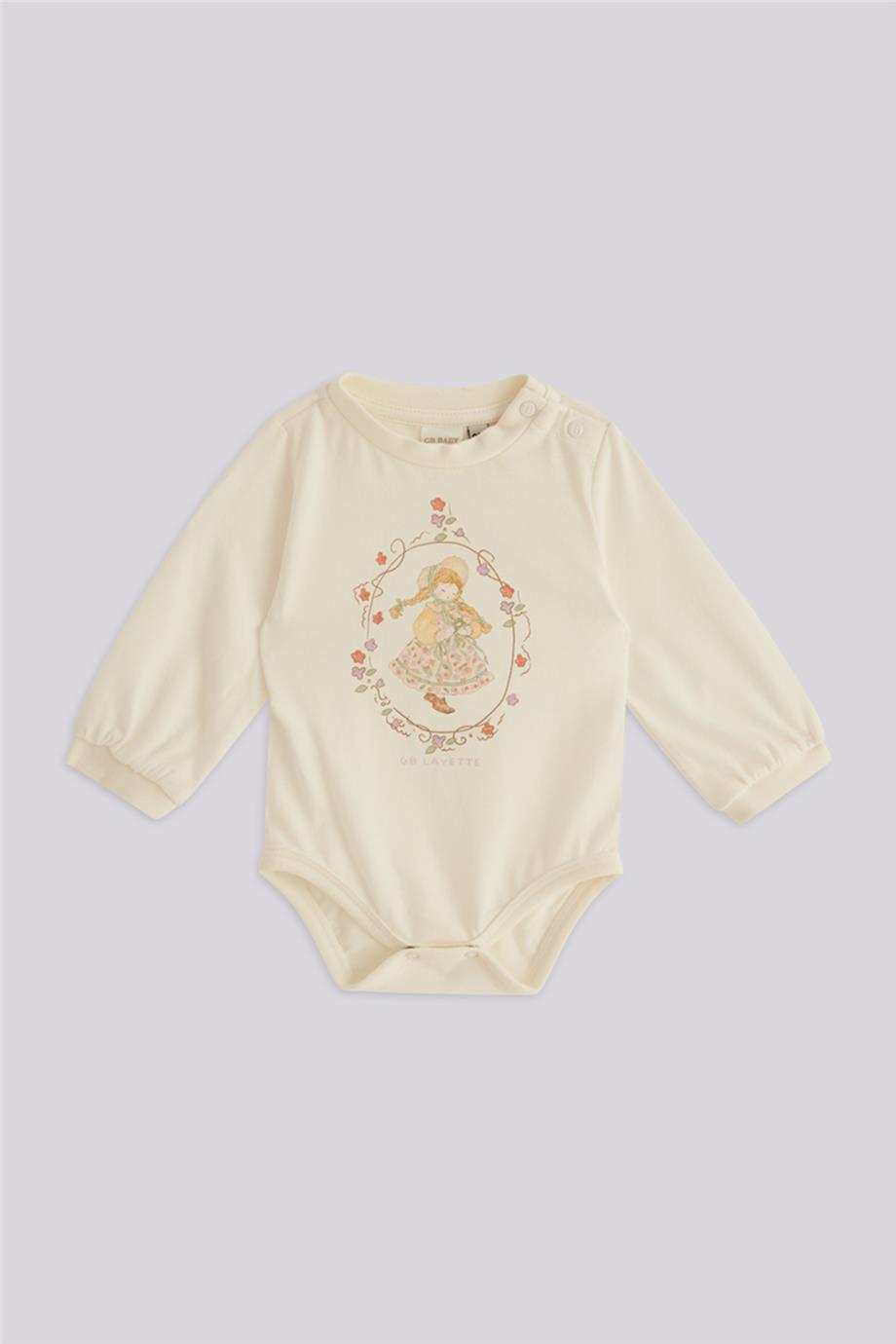 Layette Kız Bebek Ekru Body