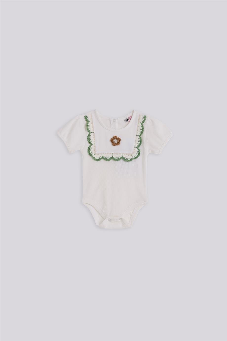 Layette Kız Bebek Ekru Body