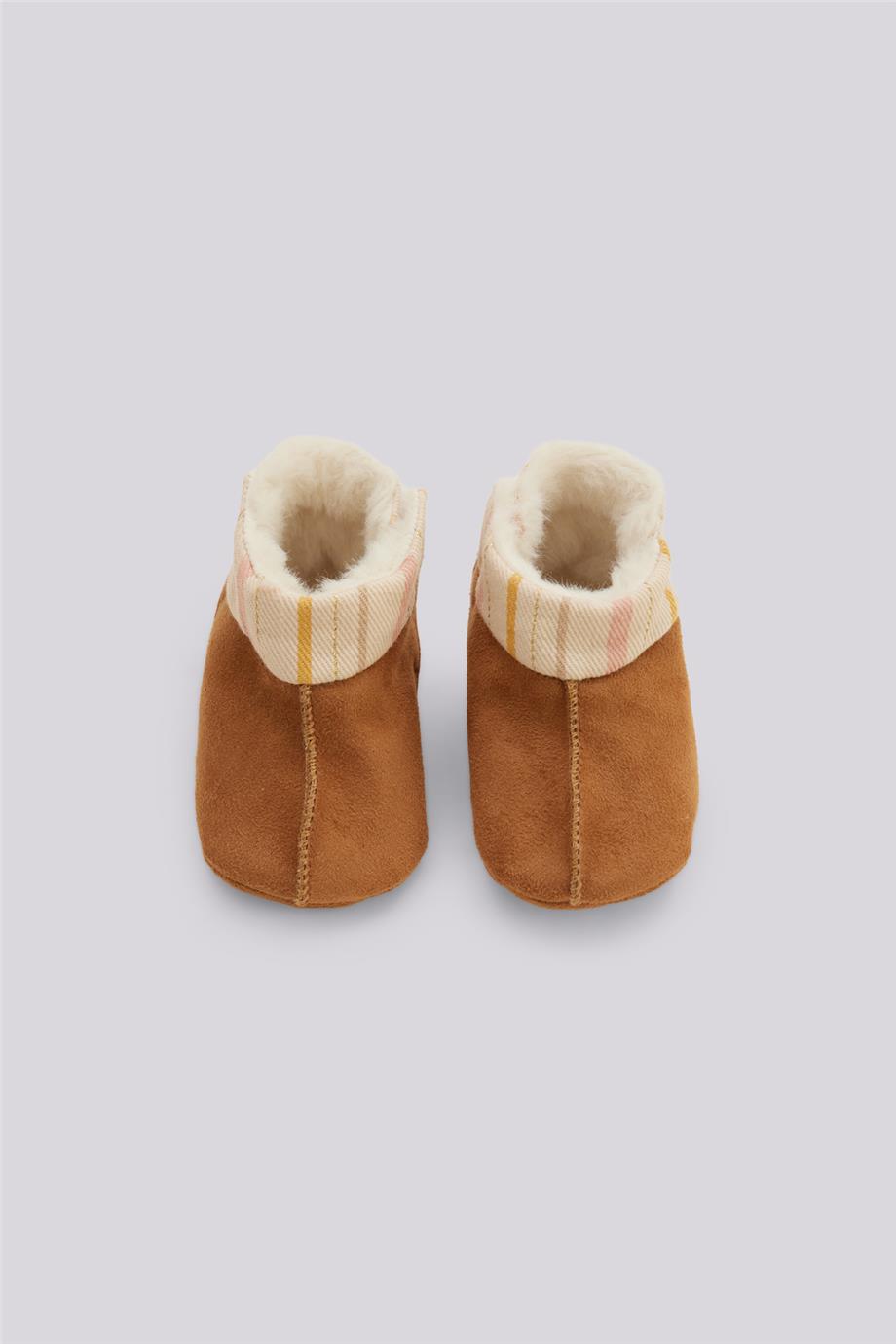 Layette Kız Bebek Kahve Patik