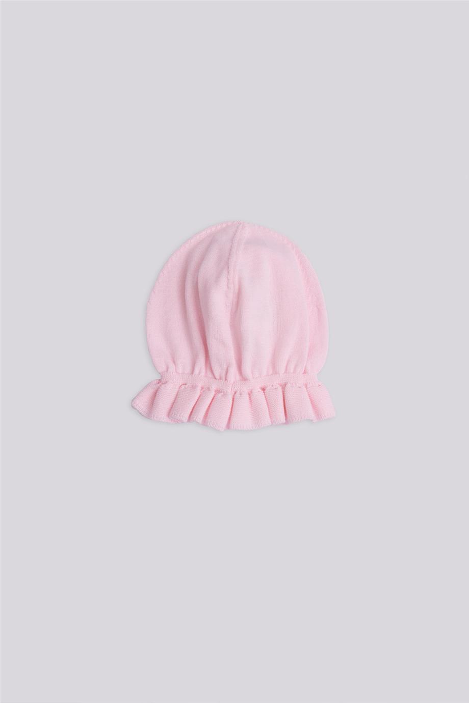 Layette Kız Bebek Pembe Bere görsel 2