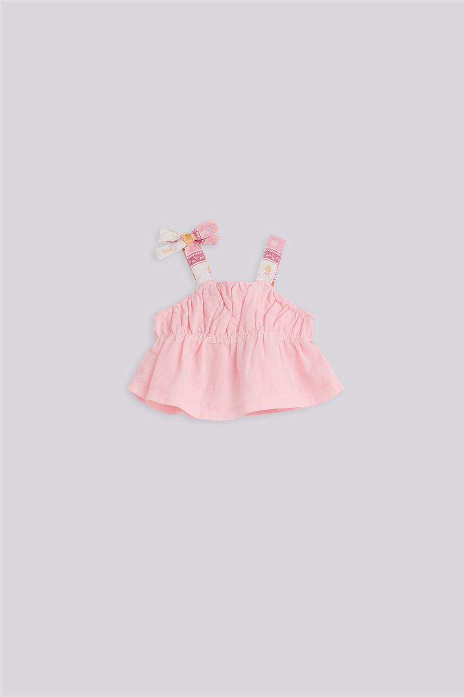 Layette Kız Bebek Pembe Bluz