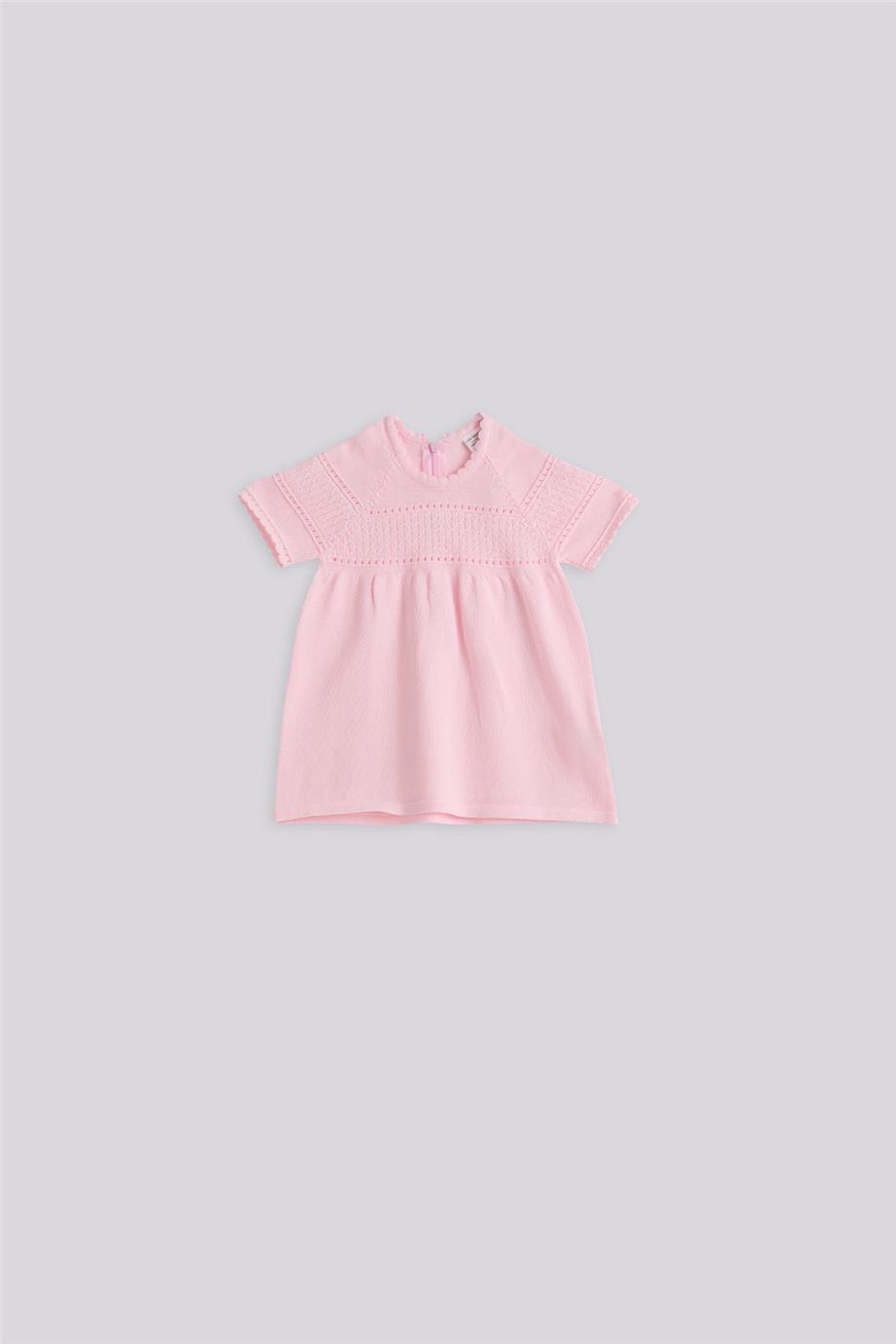 Layette Kız Bebek Pembe Elbise