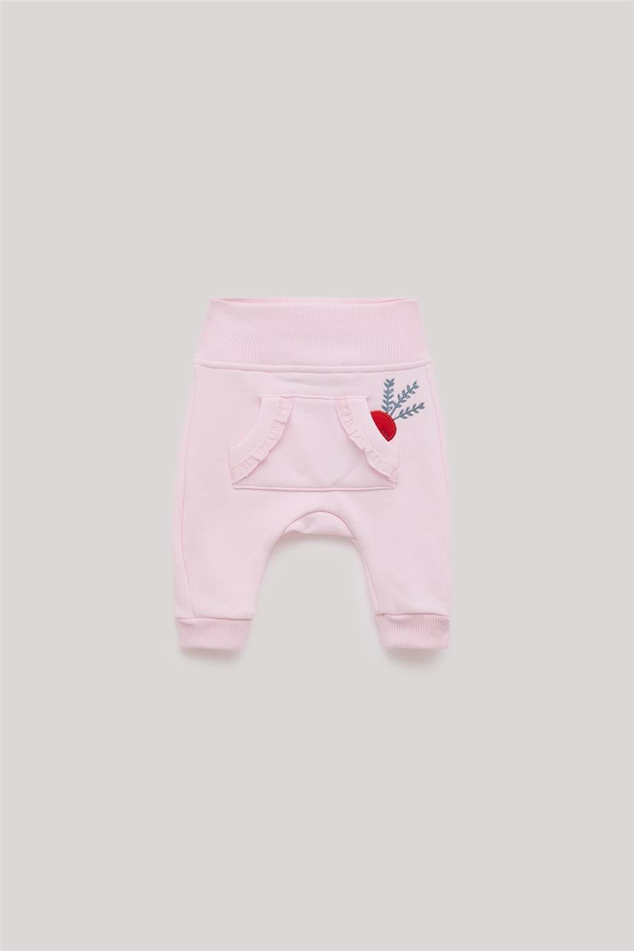 Layette Kız Bebek Pembe Eşofman Altı görsel 4