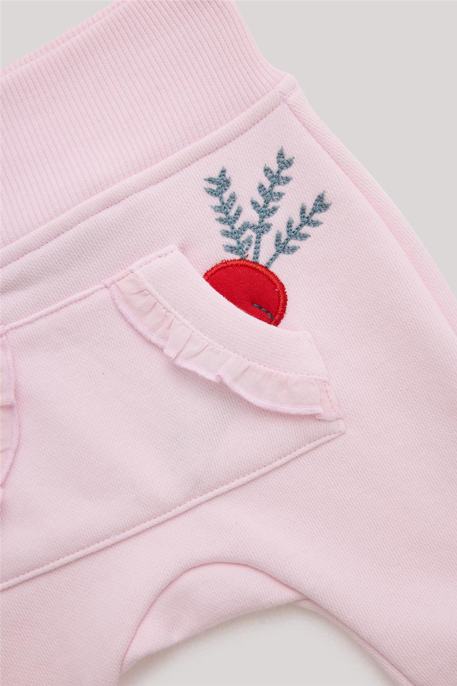 Layette Kız Bebek Pembe Eşofman Altı görsel 2
