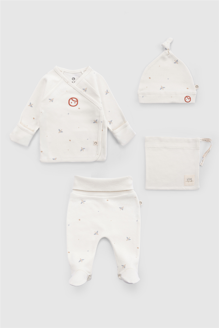 Little Gusto Unisex Beyaz Takım ve Setler
