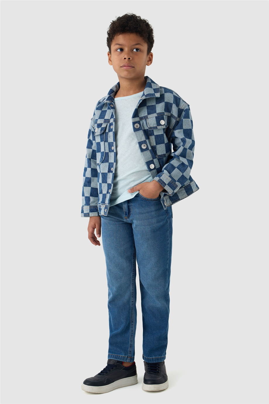 NBT BSC Erkek Çocuk Denim Cep Detaylı Ceket