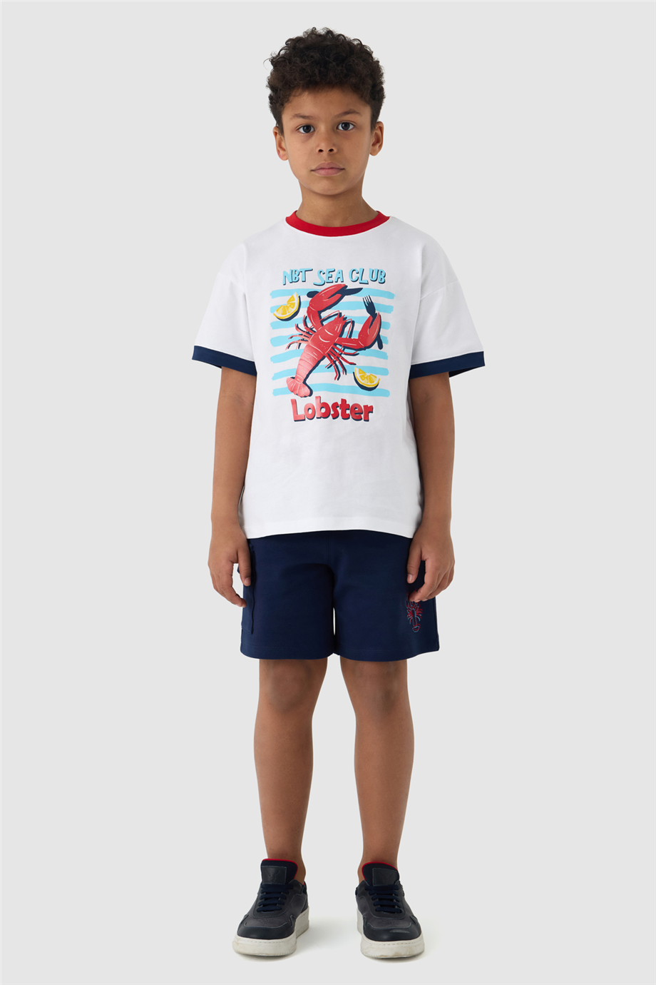 NBT Jeans NBT BSC Erkek Çocuk Beyaz Baskılı Tişört