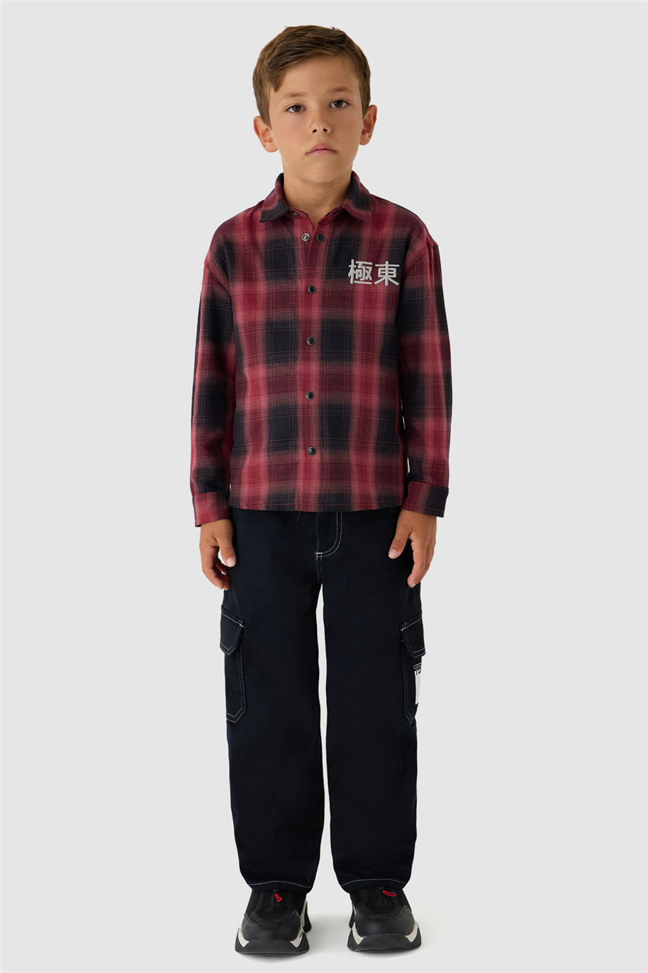 NBT Jeans Erkek Çocuk Gömlek Yaka Ekose Gömlek