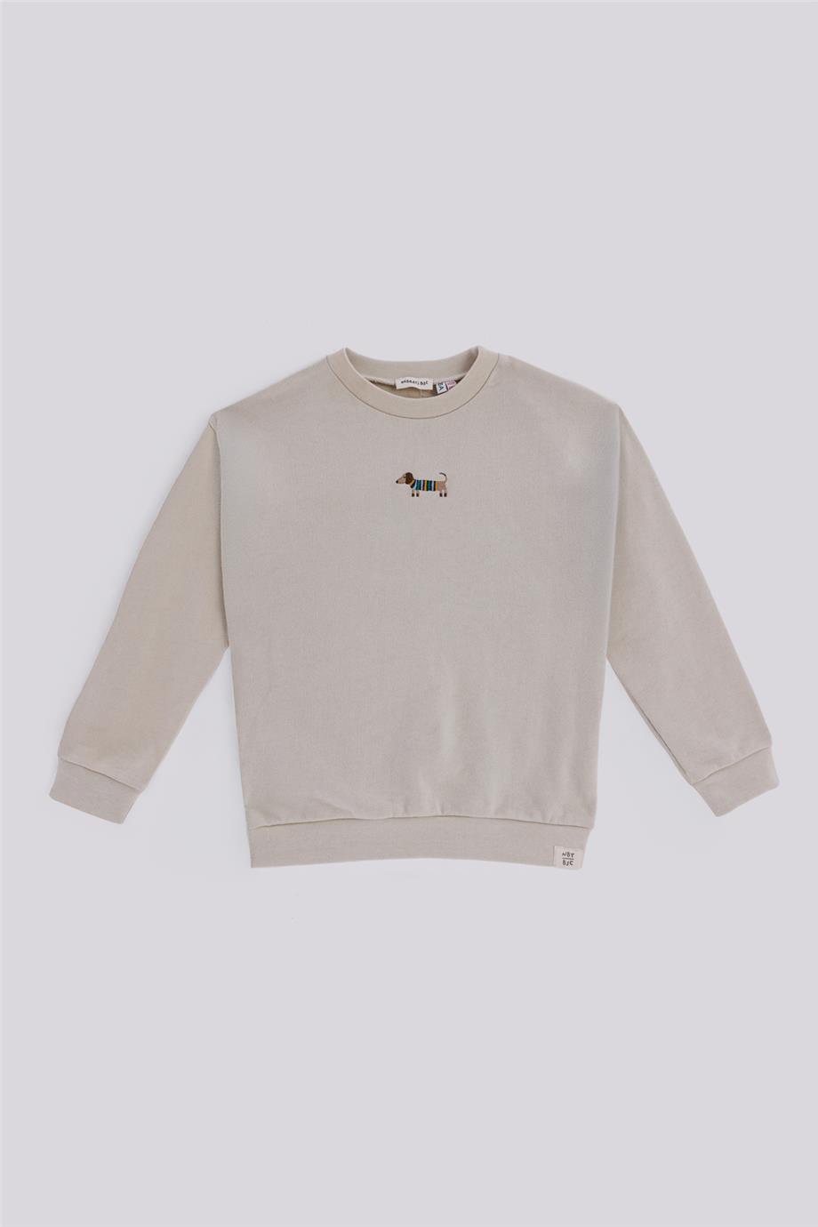 NBT BSC Erkek Çocuk Bej Sweatshirt görsel 5