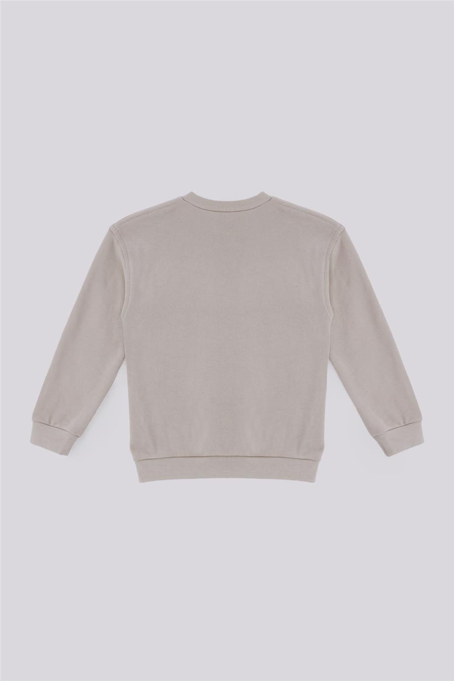 NBT BSC Erkek Çocuk Bej Sweatshirt görsel 6