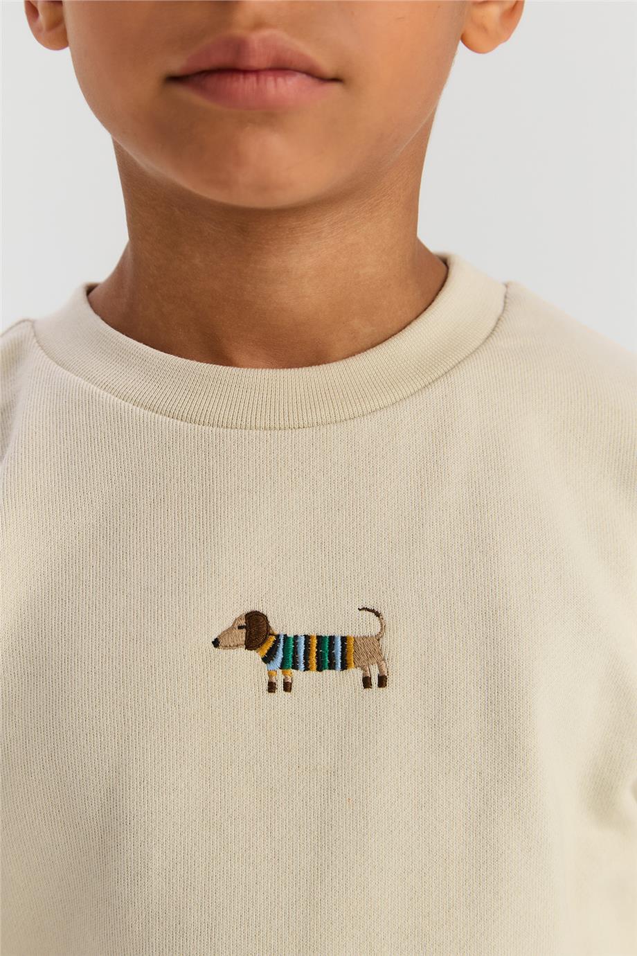 NBT BSC Erkek Çocuk Bej Sweatshirt görsel 3