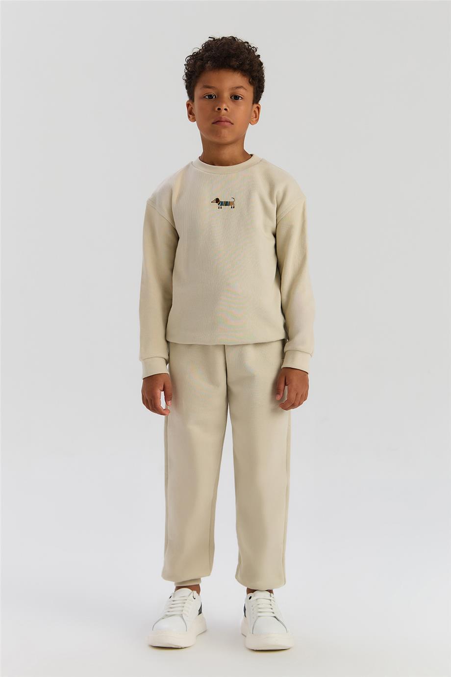 NBT BSC Erkek Çocuk Bej Sweatshirt