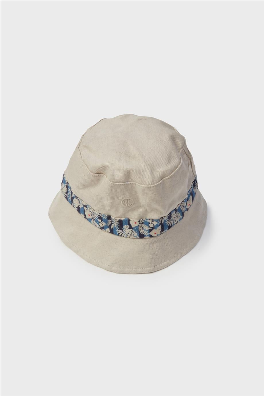 NBT Jeans Erkek Çocuk Pamuk Keten Bej Bucket Şapka
