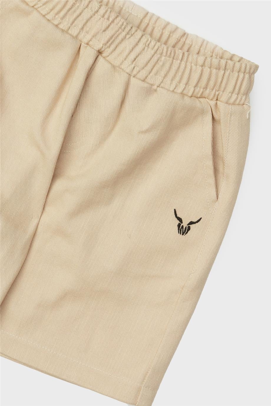 NBT Jeans Erkek Çocuk Pamuk Bej Şort görsel 3