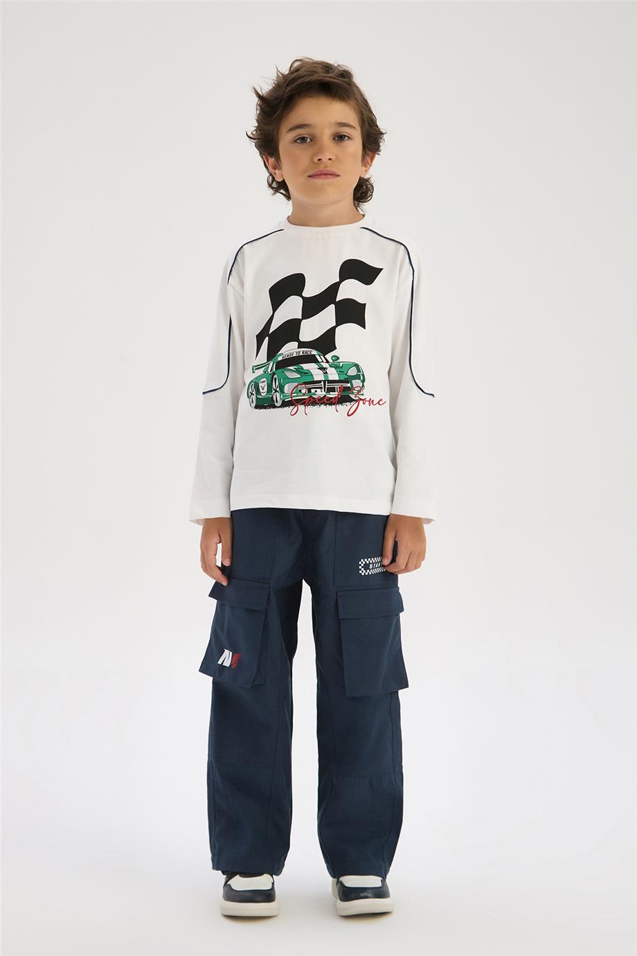 NBT Jeans NBT Erkek Çocuk Beyaz Tişört