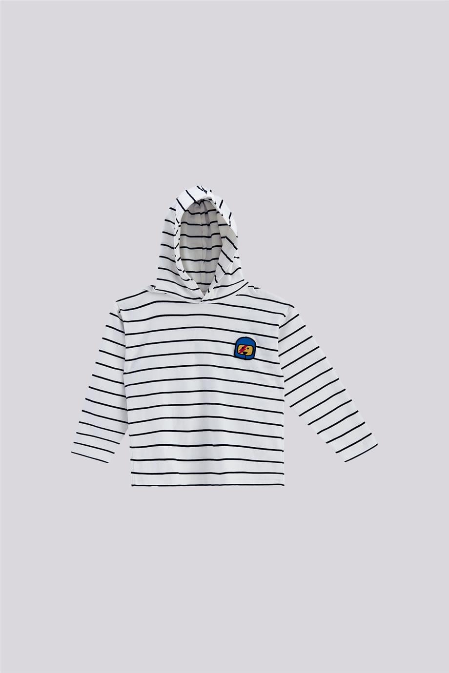 NBT Jeans Erkek Çocuk Çizgili Sweatshirt görsel 5
