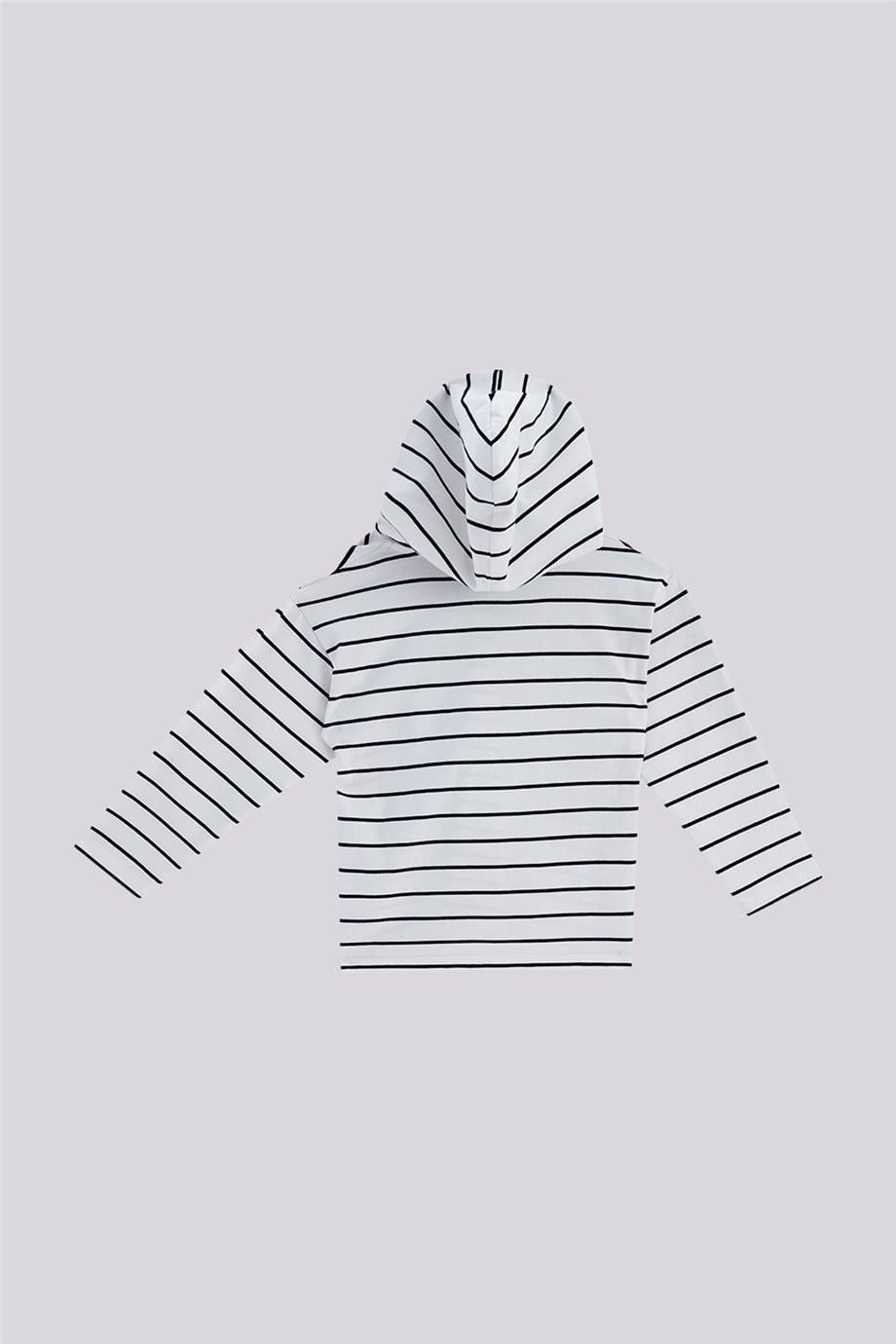 NBT Jeans Erkek Çocuk Çizgili Sweatshirt görsel 7
