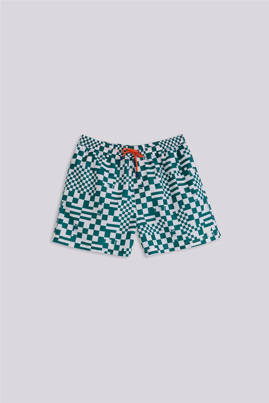 NBT Jeans Desenli Baba Şort