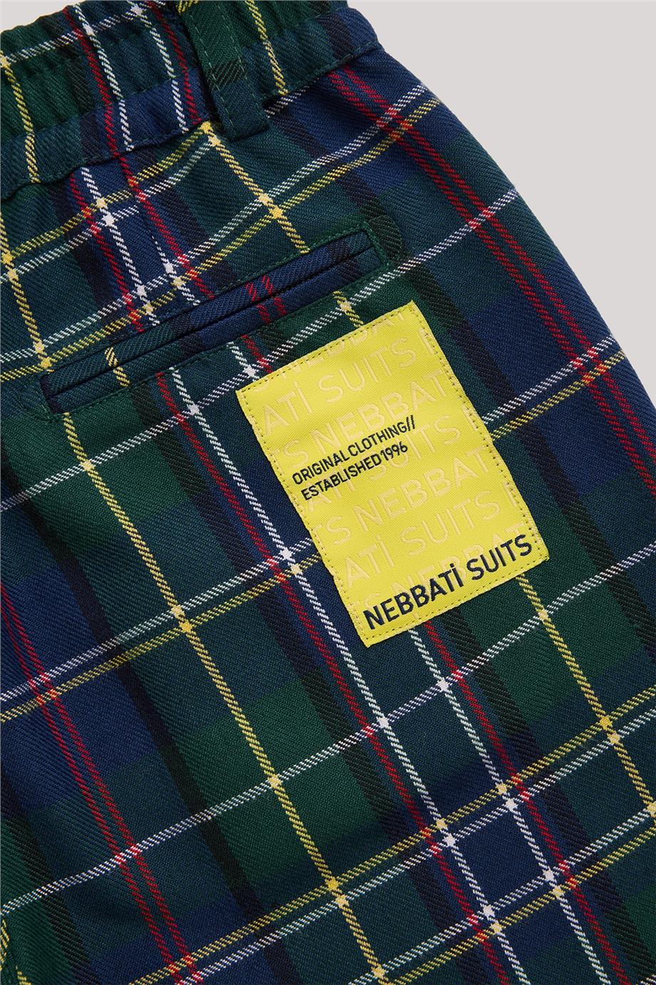 NBT Jeans Erkek Çocuk Ekose Desenli Pantolon görsel 7