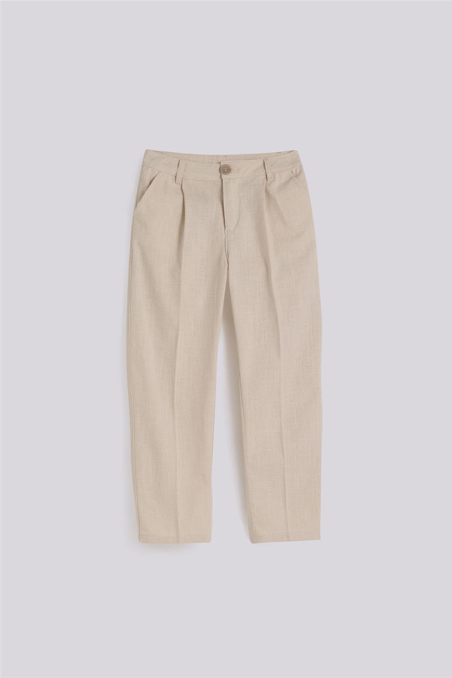 NBT Jeans Erkek Çocuk Ekru Pamuk Pantolon görsel 5