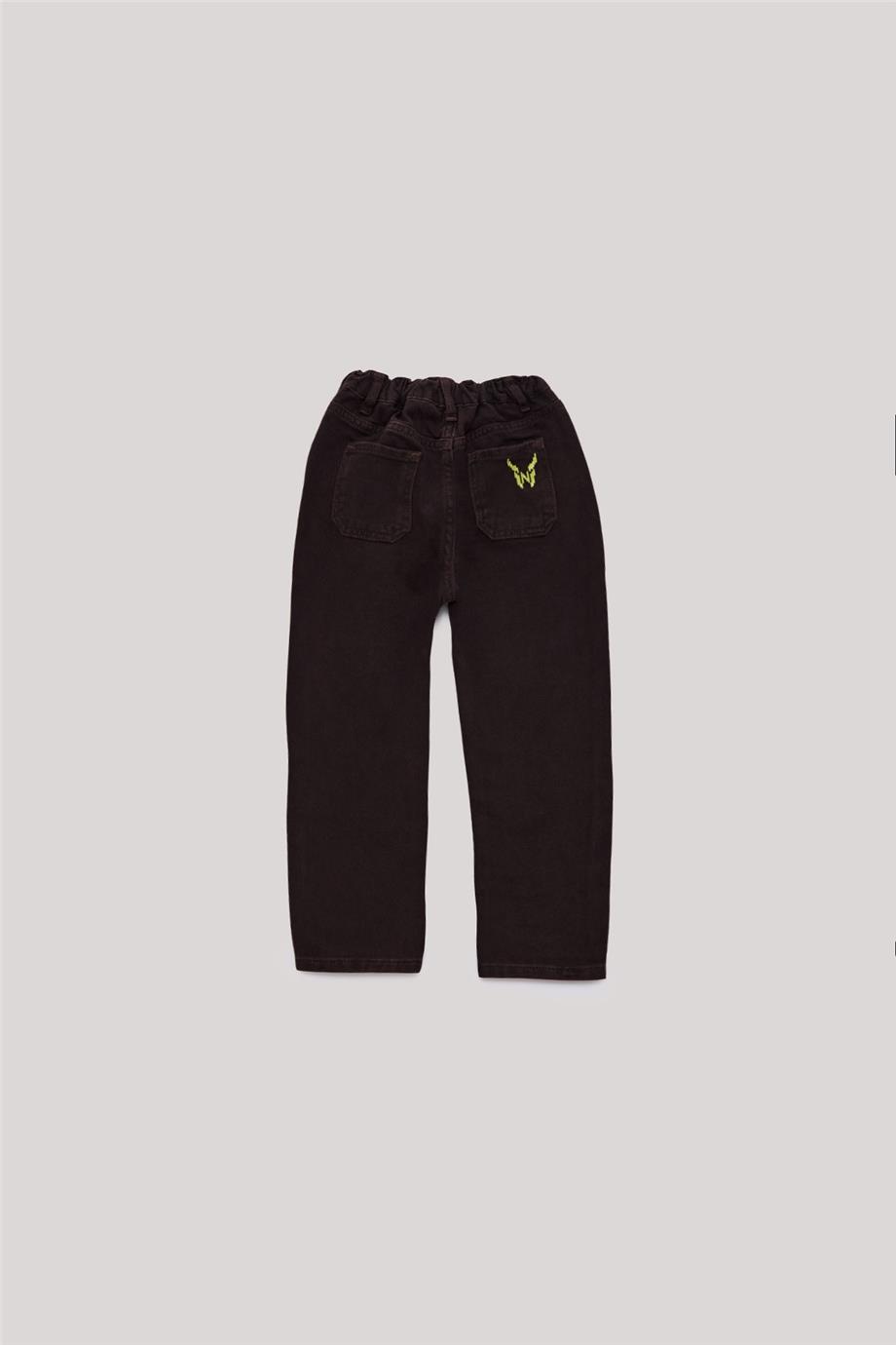 NBT Jeans Erkek Çocuk Cep Detaylı Kahverengi Pantolon görsel 6