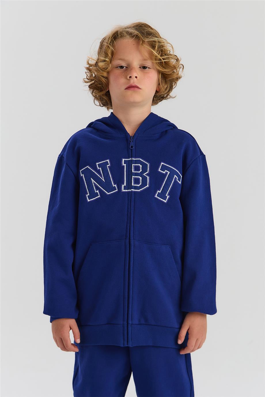 NBT Jeans Erkek Çocuk Saks Eşofman Üstü görsel 2