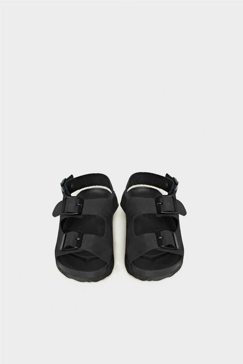 NBT Jeans Erkek Çocuk Siyah Sandalet
